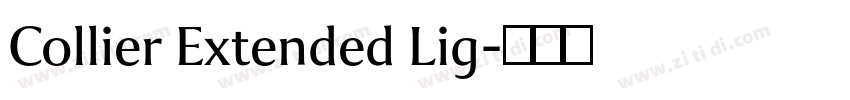 Collier Extended Lig字体转换